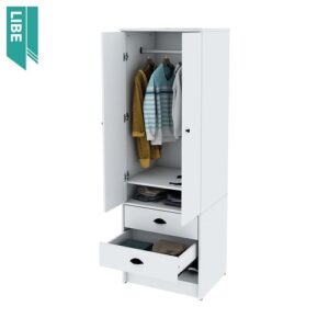 Placard | 2 Puertas y cajones | 60 cm | Blanco | CENTRO ESTANT