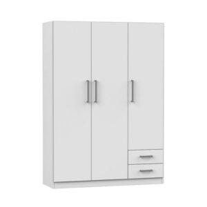 Placard | 3 Puertas y cajones blanco |  130 cm | DIELFE