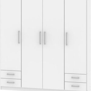 Placard | 4 Puertas y cajones blanco |  175 cm | DIELFE