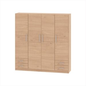 Placard | 4 Puertas y cajones roble |  175 cm | DIELFE