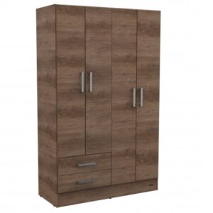 Placard | 4 Puertas y cajones | 113 cm | Nebraska gris | Mosconi