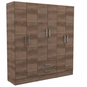 Placard | 6 Puertas y cajones | 169 cm | Nebraska gris | Mosconi