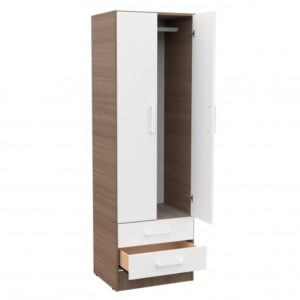 Placard | 2 Puertas y cajones | 57 cm | Carvalho/Blanco | Mosconi