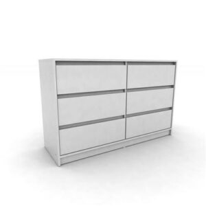 Comoda 6 cajones | Color blanco | Gacela