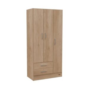 Placard | 3 Puertas y cajones | 85 cm | Bambu | Mosconi