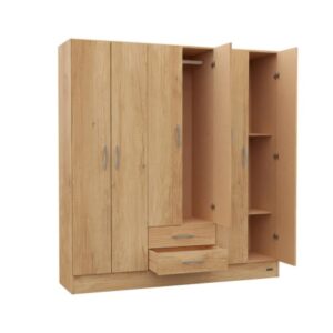 Placard | 6 Puertas y cajones | 169 cm | Bambu | Mosconi